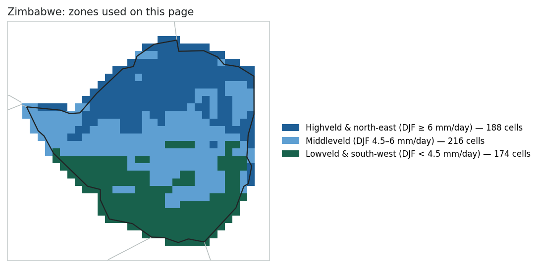 Zone locator map