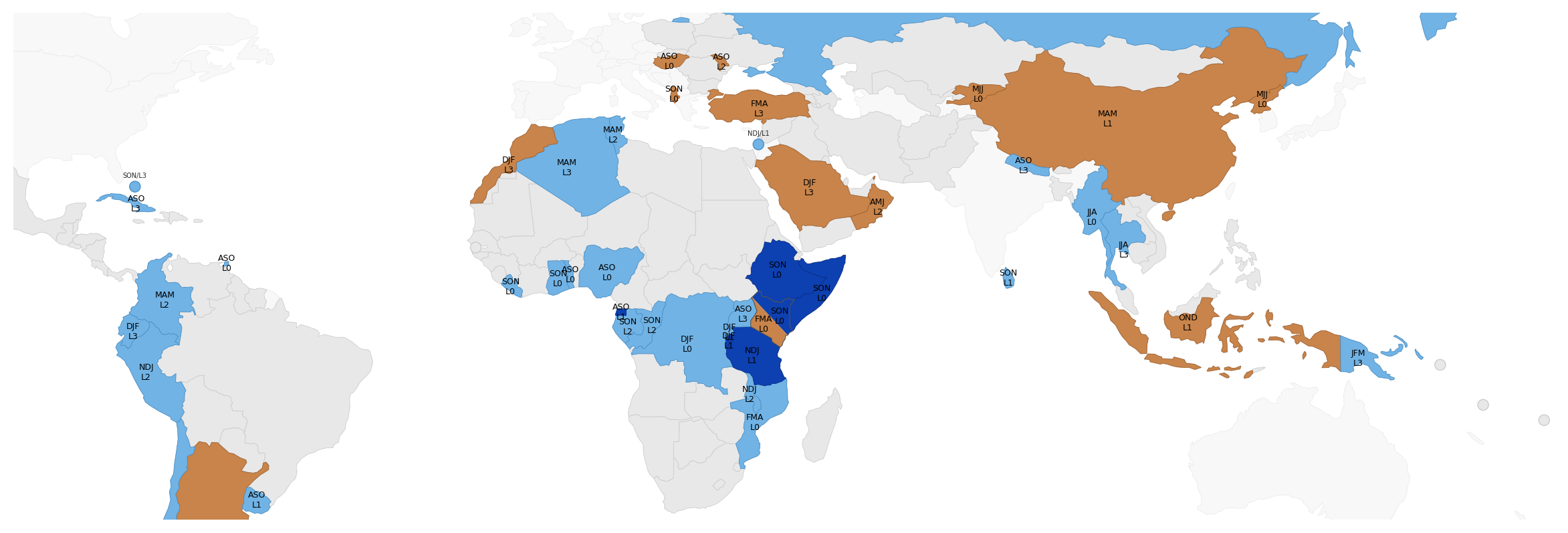 IOD (Indian Ocean Dipole) partial correlation l3 adm0